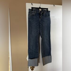 Alice and Olivia cuffed Jean size 4